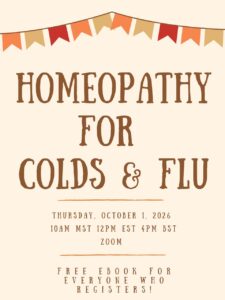 Homeopathy for colds and flu
